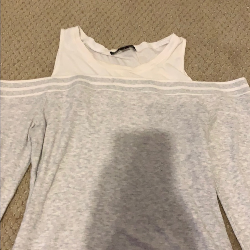 off the shoulder/tank sweater